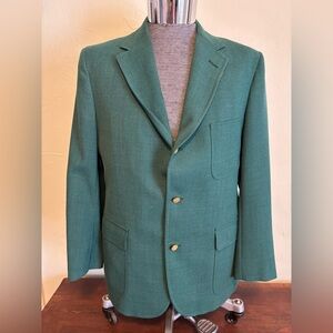 Brooks Brothers Forest Green Blazer Made In USA